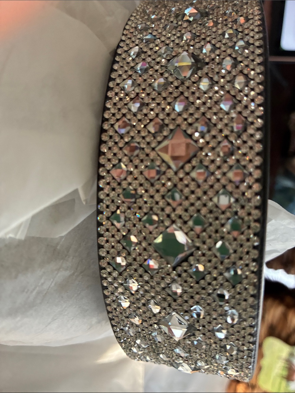 Jacqueline Kent “Diamonds in the Ruff” Sparkling Dog Collar Large - Picture 7 of 7